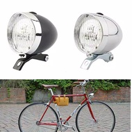 Retro / Vintage Style Bike Front Light With 3 LED Lights / Old School Bicycle Lights