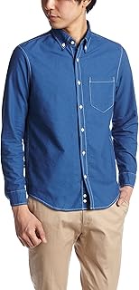 RATTLE TRAP GLORY CREW Dyed Oxford Button Down Shirt, navy, 02_M