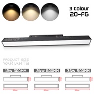 MG GS BK 3C / FG-300-12W / FG-600-24W Magnetic Track Light Grille Spot LED 3 Color LED Light