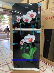 Kulkas Polytron Belleza Jumbo PRW 29 MOW kulkas 2 Pintu Tanpa Bunga Es