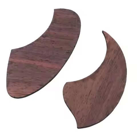 652F Practical Ukulele Pick Guards Plate Rosewood Ukulele Pickguard Teardrop Ukulele Pick Guards for