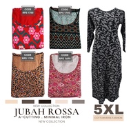 Jubah Muslimah (Size 5XL) Jubah Cotton Jubah Plus Size Maxi Long Dress Women Muslimah Clothing