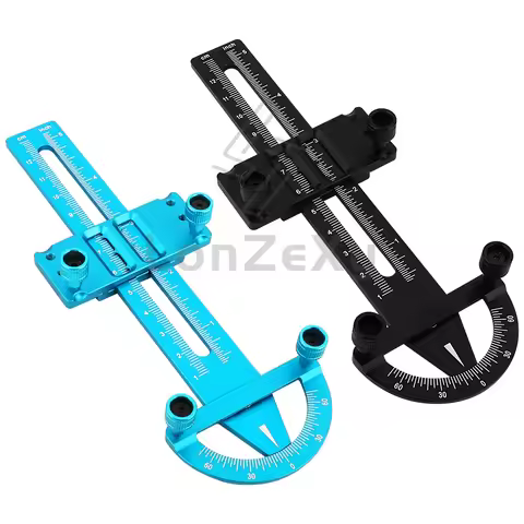 Aluminum RC Shock Length Camber Measuring Tool Shock Spacing Ruler For RC Car Shock Absorber Adjustm