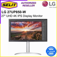 LG 27UP850 27" UHD 4K IPS Display Monitor 27UP850-W [Selit Trading]