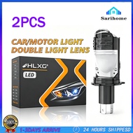 2PCS H4 Led Projector Mini Lens Bi Led Lens 400000LM Headlight Bulbs 1:1 Plug Play H4 Led Headlight 