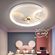 Children's Room LED Ceiling Light 50CM Tricolor Living Room Warm Lighting Fixtures Bedroom Lamp