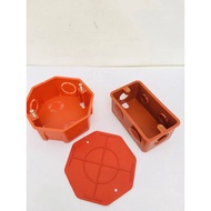 Pvc orange Junction box, Utility box, Junction box cover for electrical.