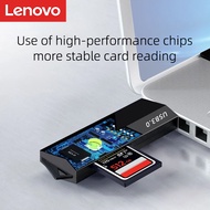 Lenovo D204 Portable 5Gbps USB 3.0 Card Reader 2 in 1 SD TF Memory Cards Adapter high speed card reader for computer for windows for mac