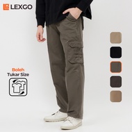 LEXA Carter Cargo Pants Stretch Grey | Men's Long Grey Cargo Pants