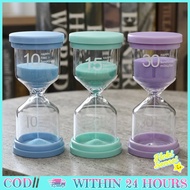 Hourglass Timer 10 15 30 Minutes Hourglass Macaron Plastic For Kids Study Table Decoration