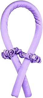 FURBO Mulberry Silk Heatless Hair Styling Curling Rod with Scrunchies and Clutcher Headband Hair Cur