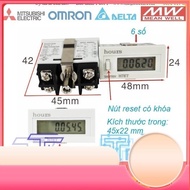 H7ET Industrial Equipment Operation Time Counter, LCD Screen H7EC Quantity Counter 6 | 8 PIN numbers