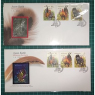 Pos Malaysia & Royal Selangor Pewter 2001 Ajam Katik Malaysian Bantams  - Pewter Stamp or Niobium St