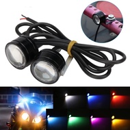 2Pcs Motorcycle LED Driving Light Eagle Eye Super Bright Fog Lamp Headlight Reverse Backup Daytime Running Light Accessories