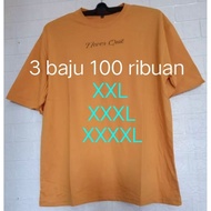 Jumbo distro t-shirts 2xl 3xl 4xl ~ big size distro t-shirts ~ 3 pcs random package