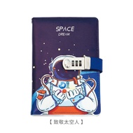 Qidu Space Alien with Lock Diary Code Book Primary School Students Code Lock Notes dpd99 10.9