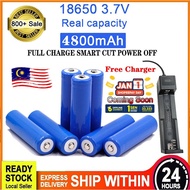 4800 Battery 100% original 4800mah Doublepow 3.7v 18650 rechargeable lithium battery for flashlight