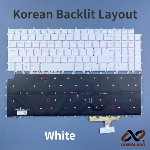 Korean Backlit Keyboard For LG Gram 17Z90Q 17ZD90Q 17Z90Q-G 17Z90Q-K 17Z90Q-R 17Z90Q-R.AAS8U1 17ZB90
