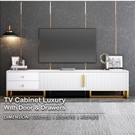 MAXEKO DSG0052 TV Cabinet Northern Europe Luxury With Door and Drawers TV Console Living Room Cabinet