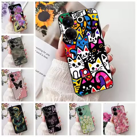 For Tecno Camon 20 Pro 5G Case CK8n Silicone Cute Cartoon Luxury Fashion Shockproof Bumper Cover For