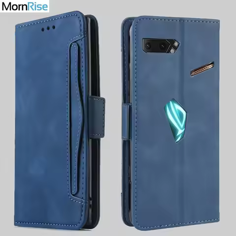 Wallet Cases For ASUS ROG Phone 2 ZS660KL Case Magnetic Book Flip Cover For ROG Phone 3 ZS661KS Leat