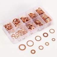 Set Gasket Ring Baut Mur Bolt Nut Flat Plat Ring Seal Tembaga M6-M14