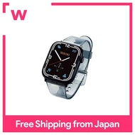 Elecom Apple Watch Series 7 (45mm), SE, Series 6, 5, 4 (44mm), Series 3, 2, 1 (42mm) Band Clear Design Clear Black AW-45BDUCBKC