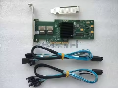 Controller card for LSI SAS 9210-8i 8-port 6Gb/s PCIe HBA RAID SATA +cables