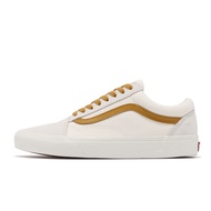 Vans Casual Shoes Old Skool White Honey Yellow Low-Top Men's Canvas Suede Basic Style [ACS] VN0005UFBLS