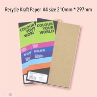 Recycle Kraft Paper  A4 size 210mm * 297mm 90gsm/ 180gsm