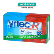 Zyrtec-R 10 Tablets x 2 (Rapid Relief)