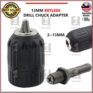 (KEYLESS) 13MM KEYLESS DRILL CHUCK ADAPTER CONVERTER ADAPTOR WITH SDS SHAFT