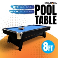 "Pool Table 8ft Meja Pool Snooker Table Adult Full Set Meja American Billiard Table Set Sports 桌球台  