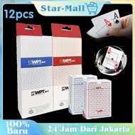 12Pcs Playing Cards Waterproof Poker Cards Texas Holdem WPT Poker