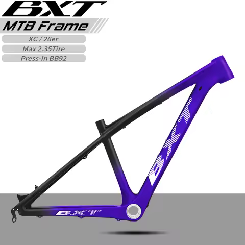BXT 26er Carbon MTB Frame Durable Off-Road Lightweight Mountain Bicycle Carbon Frame