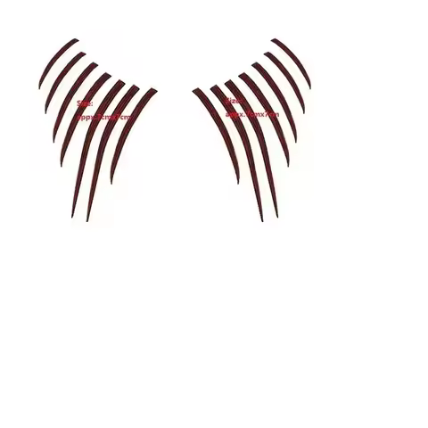 1 Pair Anime Eren Yeager Temporary Face Tattoo Stickers Cosplay Prop 7x7cm