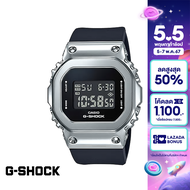 CASIO นาฬิกาข้อมือผู้หญิง G-SHOCK MID-TIER รุ่น GM-S5600-1DR วัสดุเรซิ่น สีเงิน