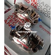 Kaliper Brembo GP4RX Radial Monoblock 108 / 100 MM Caliper Brembo Italy Nickel Chrome