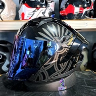 JPX NOVA X V2 HELMET N9 GLOSSY HALF FACE DOUBLE VISOR ORIGINAL SNI DOT