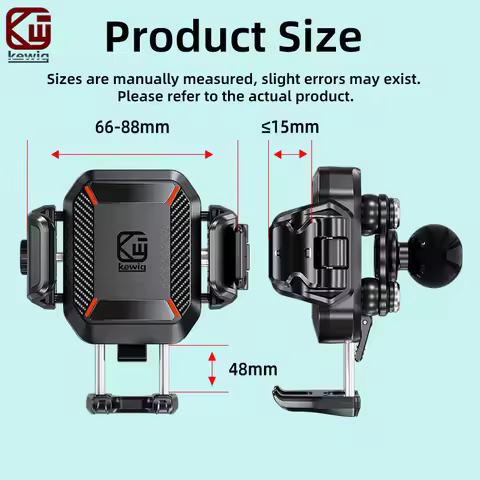 Kewig M33C Mini Motorcycle Phone Holder Vibration Dampener Anti-Theft 1s Lock Release Holder for Mot