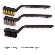 3pcs Wire Brush Set Cleaning Brush Tool Steel Metal Brass Nylon Cleaning Polishing Rust Brush Metal Cleaning Brush Tool