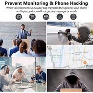 Simket Faraday Bags for Phones and Car Key 2 Pack, Signal Blocking Pouch, Cell Phone Signal Jammer, 