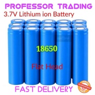 [Battery] Real 18650 3.7V Flat Head Lithium LITHIUM-ION Fan Torch Battery