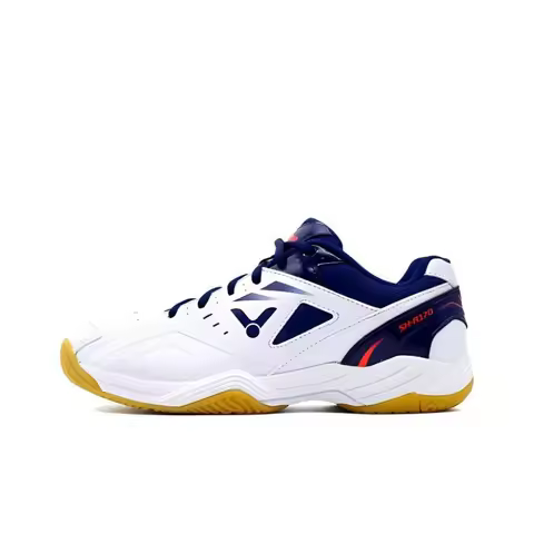 VICTOR A170Ⅱ Mesh, Synthetic Leather Low top Badminton Shoes Unisex White Cyan A170-AB