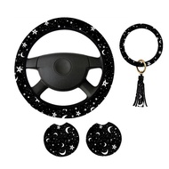 Universal Moon Stars4Set of Car Cross-Border Trade Coasters and Steering Wheel Covers GJ5D