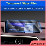 Tempered Glass Film for 2016 2017 2018  RX300 RX350 RX450 12.3-Inch Car Radio GPS Navigation Touch Screen Protector nancyeden