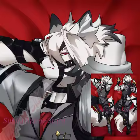 Dakimakura Anime Wolf Cyborg Von Lycaon Body Pillow Cover Double-sided Print Life-size Pillowcase