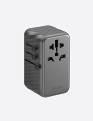 Energea TravelWorld GaN120 | 120W Travel Adapter  - Gunmetal