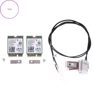 yiyi 9560NGW WiFi Card+Antenna 1733Mbps Wireless AC 9560 Dual Band 2.4G/5G BT 5.0 802.11Ac M.2 CNVI 