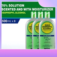 RHEA Isopropyl Alcohol with Moisturizer 500ml 70% 3s 。